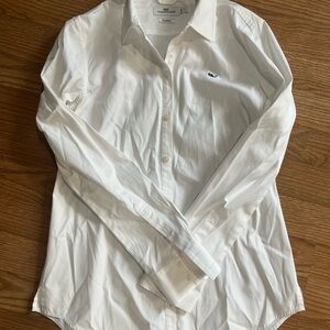 Vineyard Vines White Casual Button Down Shirt